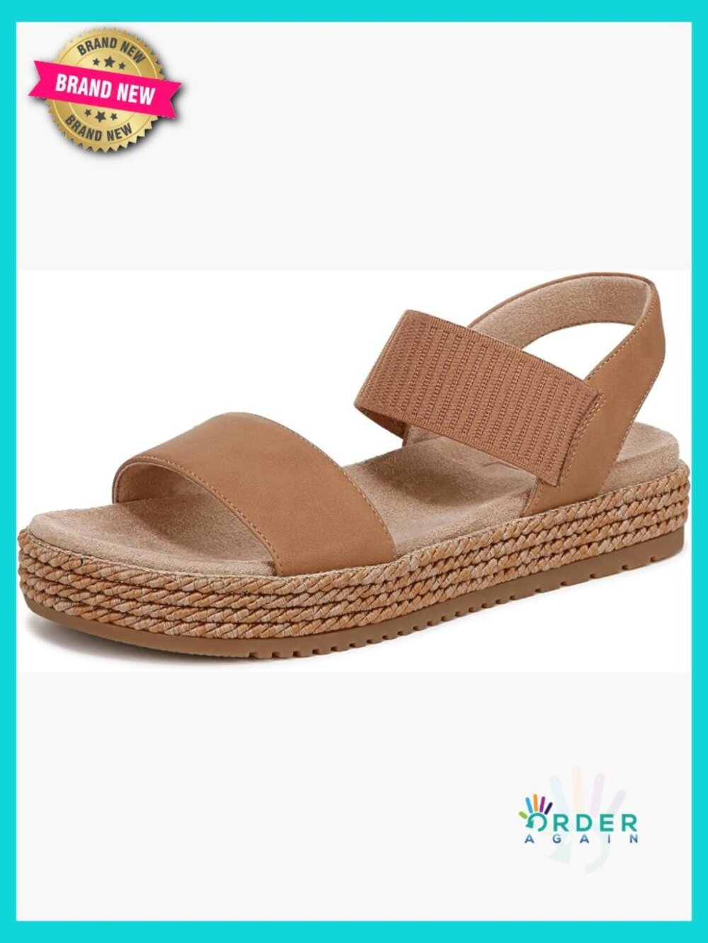 Strappy Platform Sandals Braided Sole Comfortable ContourFIT Open Toe Warm